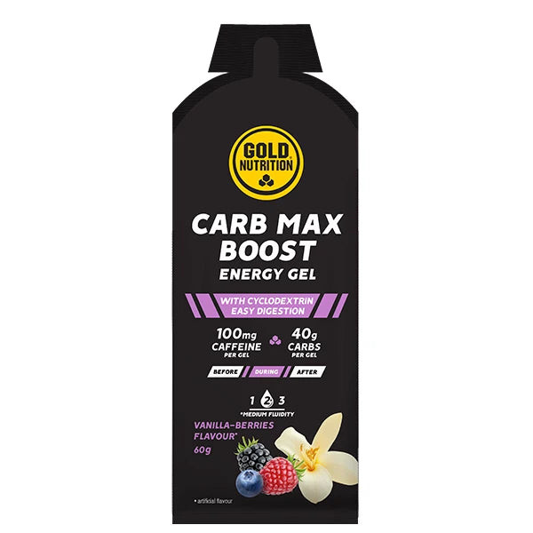 GoldNutrition Carb Max Energy Gel - Vanilla Berries - 16 x 60 gram (THT 16-6-2026) 1