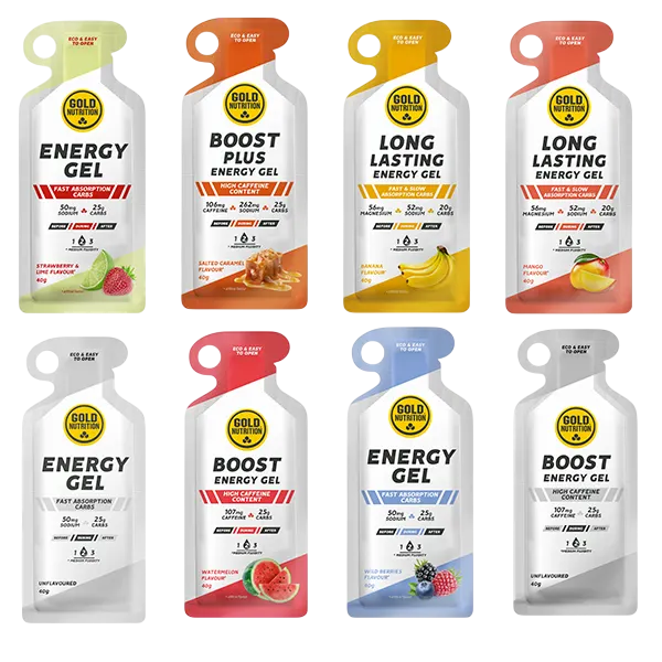 Proefpakket GoldNutrition Energy Gel met 16 energiegels (THT 31-5-2026) 1
