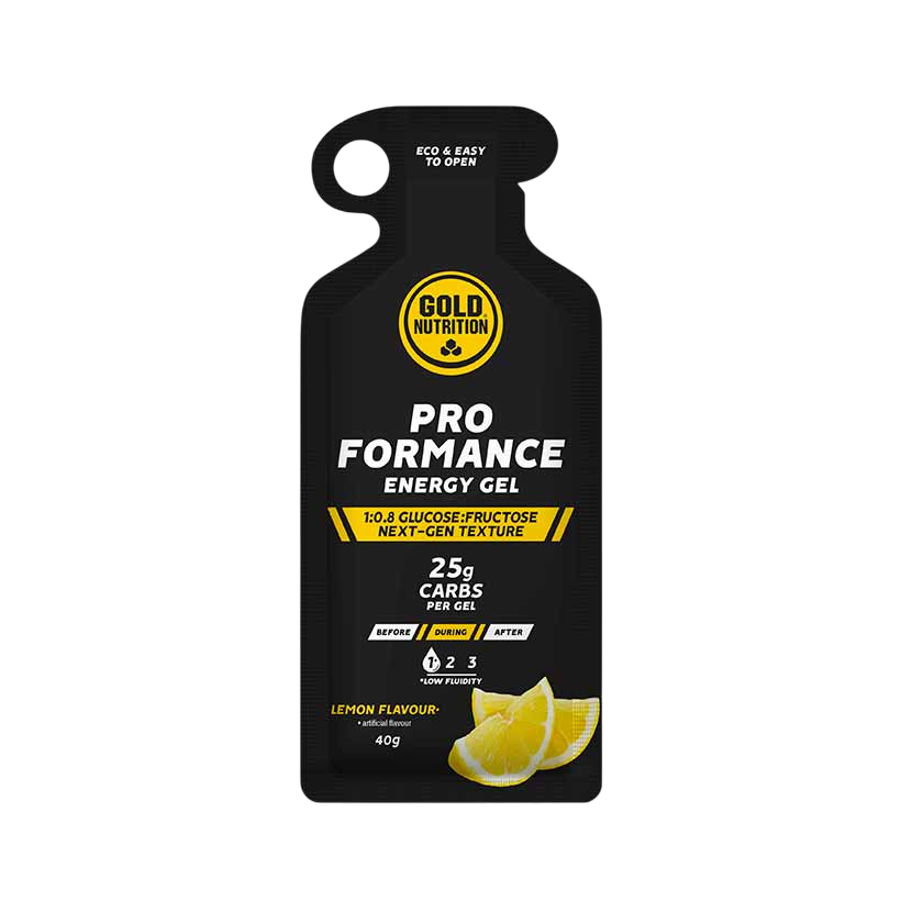 GoldNutrition ProFormance Energy Gel - Lemon - 16 x 40 gram (THT 18-9-2026) 1