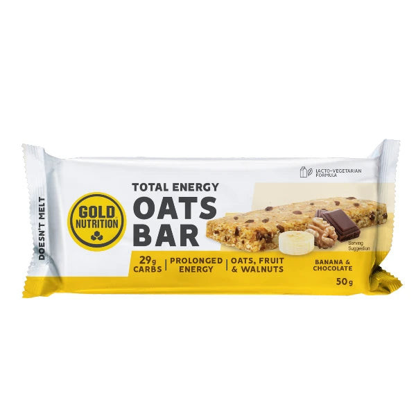GoldNutrition Total Energy Oats Bar - Banana Chocolate - 15 x 50 gram (THT 23-5-2025) 1