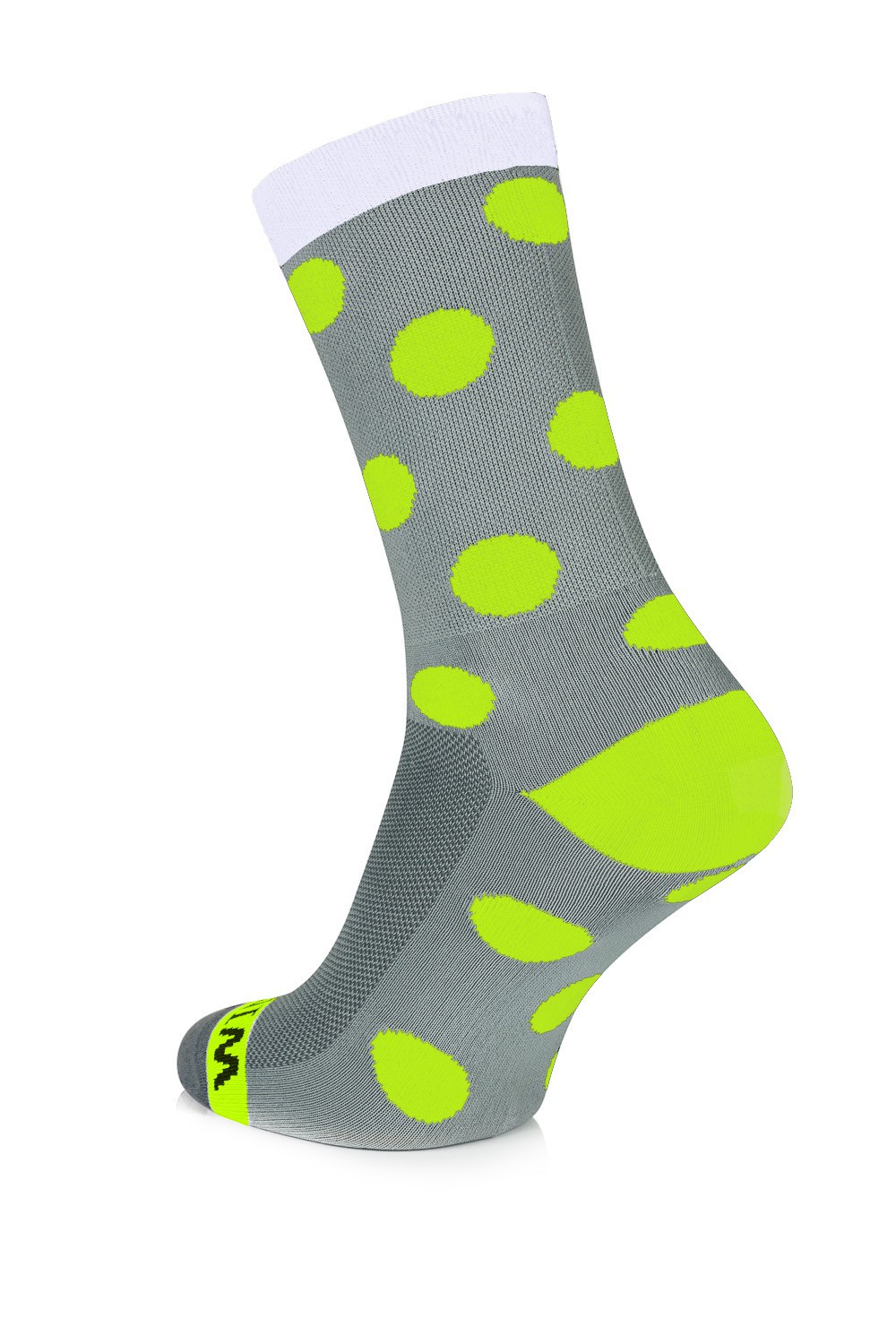 Winaar GWF dots - Grijs/Wit Met Fluo Gele Stippen 1