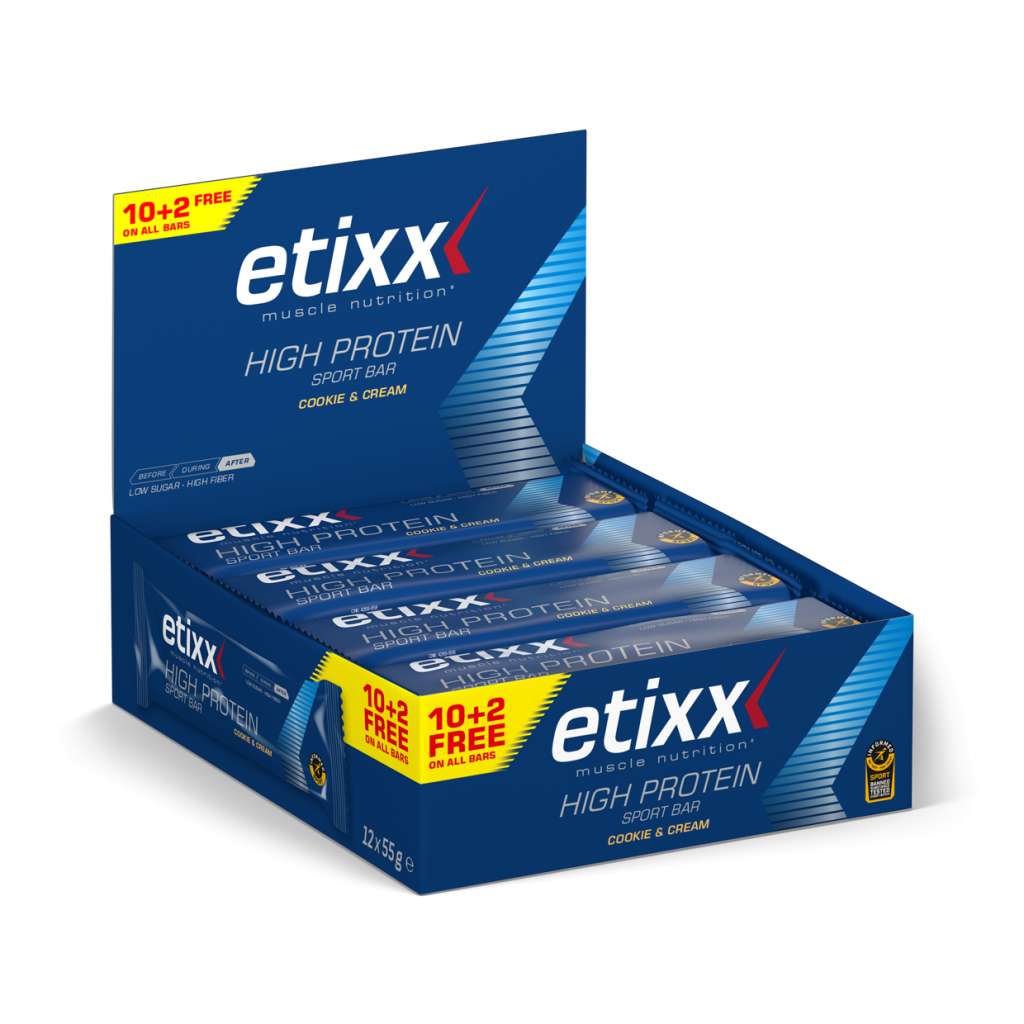 Etixx High Protein Bar - Cookie &amp; Cream - 12 x 50 gram 1