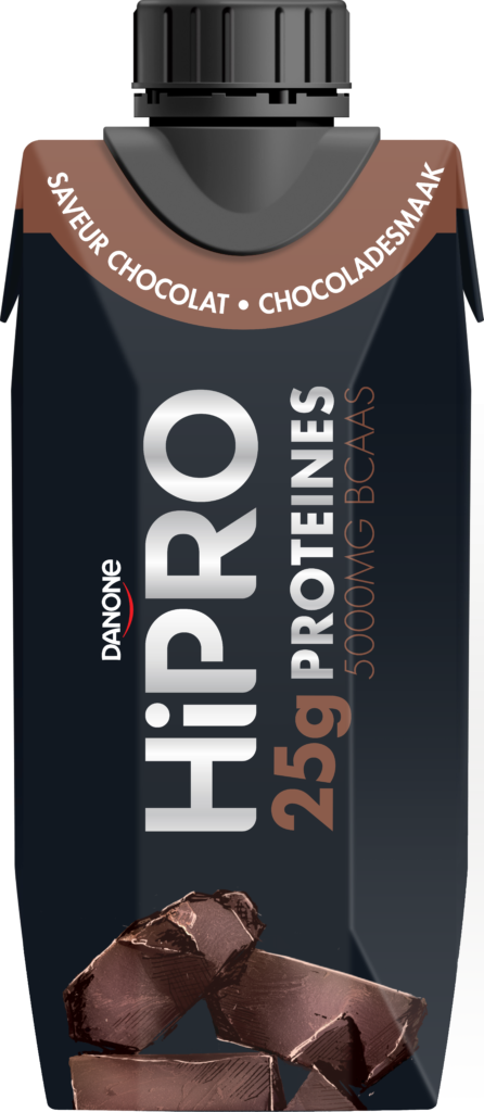 Aanbieding Danone HiPRO Protein Shake - Chocolate - 330 ml (THT 28-11-2021) 1