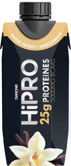Aanbieding Danone HiPRO Protein Shake - Vanilla - 330 ml (THT 28-11-2021)
