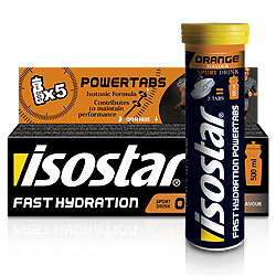 Aanbieding Isostar PowerTabs - Orange - 10 bruistabletten (THT 30-6-2019) 1