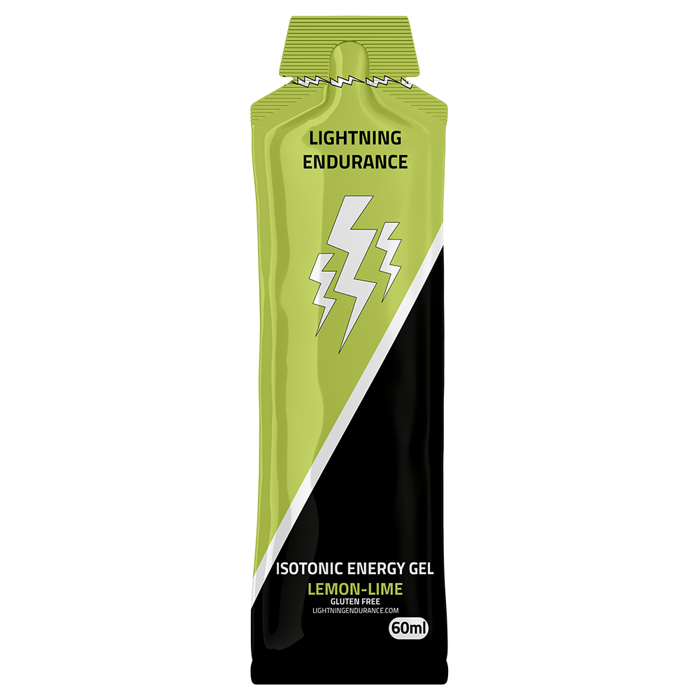 Lightning Endurance Isotonic Energy Gel - Lemon/Lime - 24 x 60 ml (LET OP! THT 9-12-2025) 1