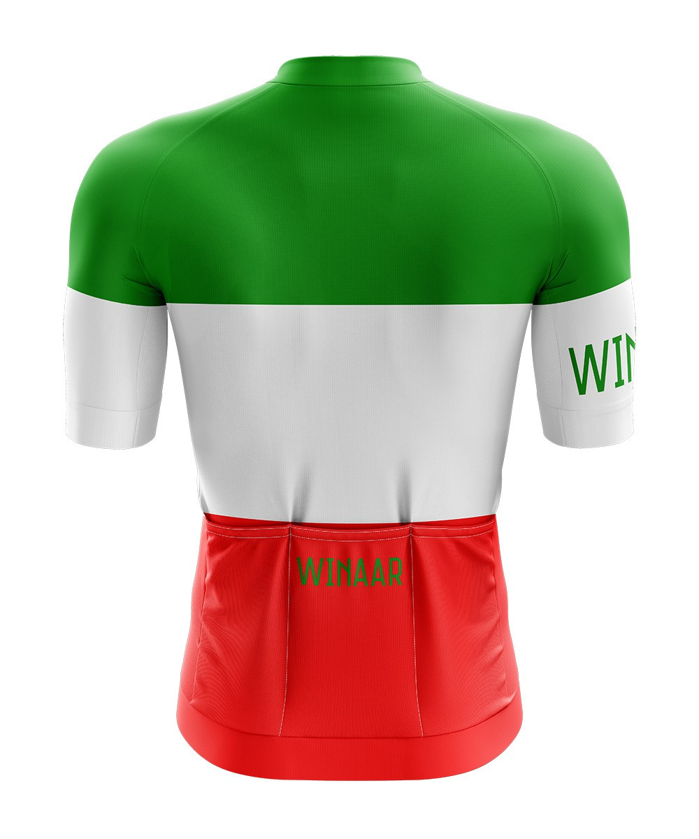 Winaar Italy Fietsshirt korte mouw - Italiaanse vlag 2