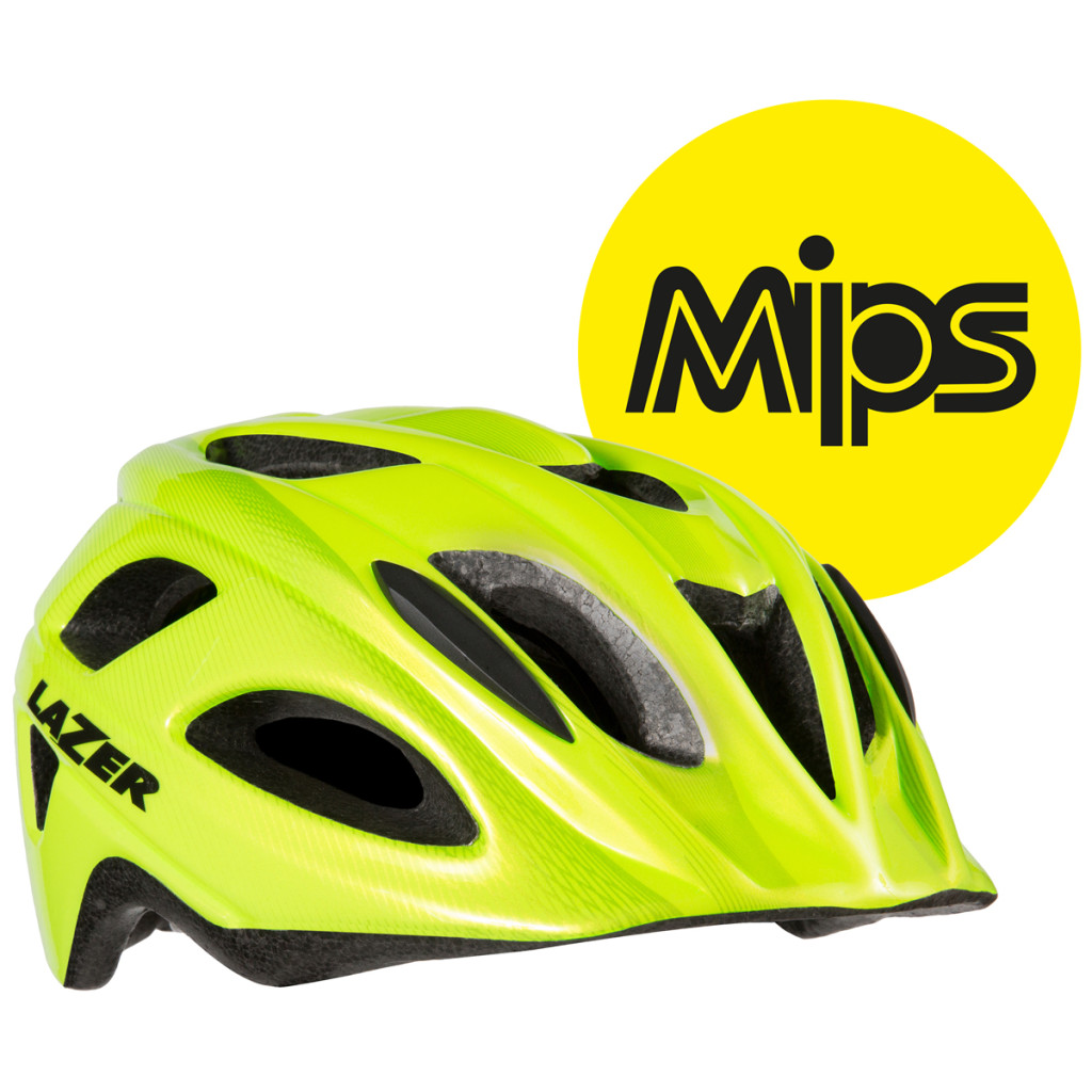 Lazer Beam Helm MIPS - Fluor Geel 1