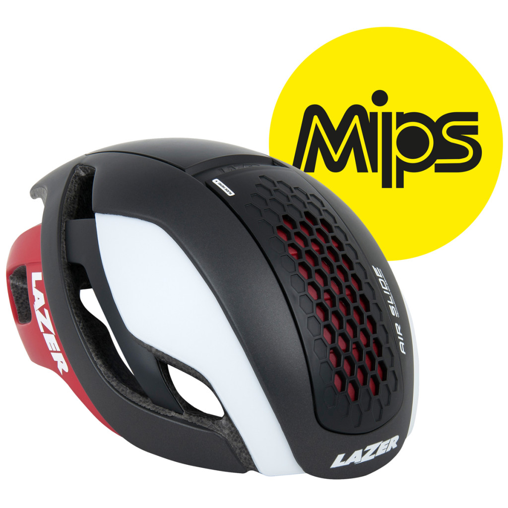 Lazer Bullet Helm MIPS - Mat Zwart/Wit/Rood 1