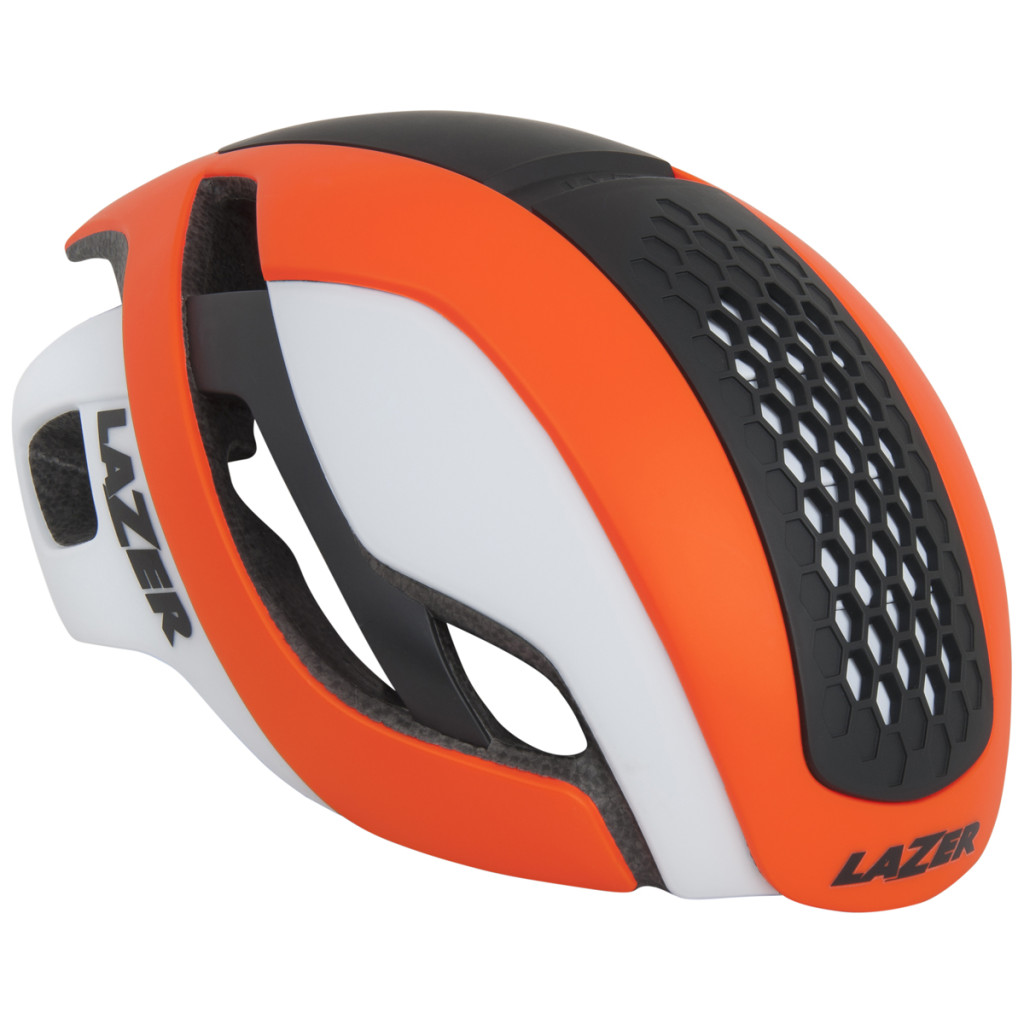 Lazer Bullet Helm - Mat Fluor Oranje/Wit 1