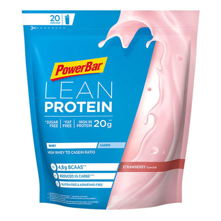 Aanbieding PowerBar Lean Protein - Strawberry - 500 gram (THT 31-10-2020) 1