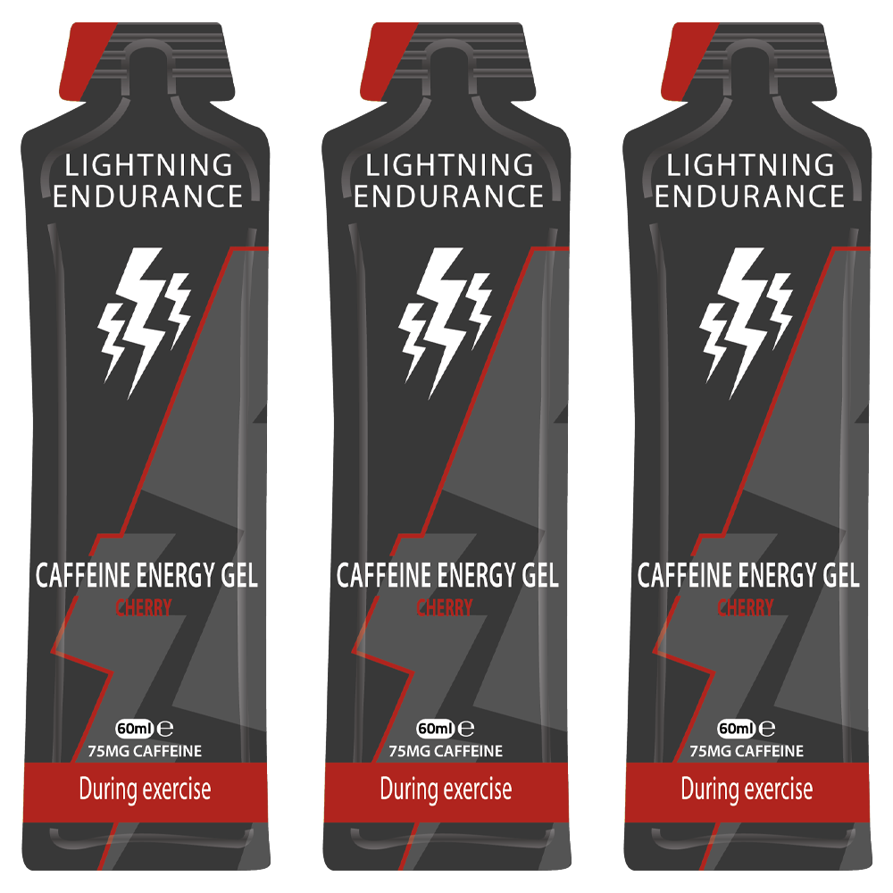 Lightning Endurance Caffeine Energy Gel - Cherry - 80 x 60 ml (Grootverpakking) 1