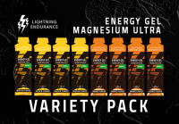 Lightning Endurance Energy Gel Magnesium Ultra Variety Pack - 12 x 60 ml