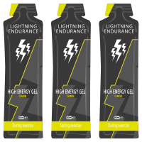 Lightning Endurance High Energy Gel - Lemon - 24 x 60 ml (THT 31-3-2026)