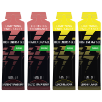 Lightning Endurance High Energy Gel - Mixed – 24 x 60 ml