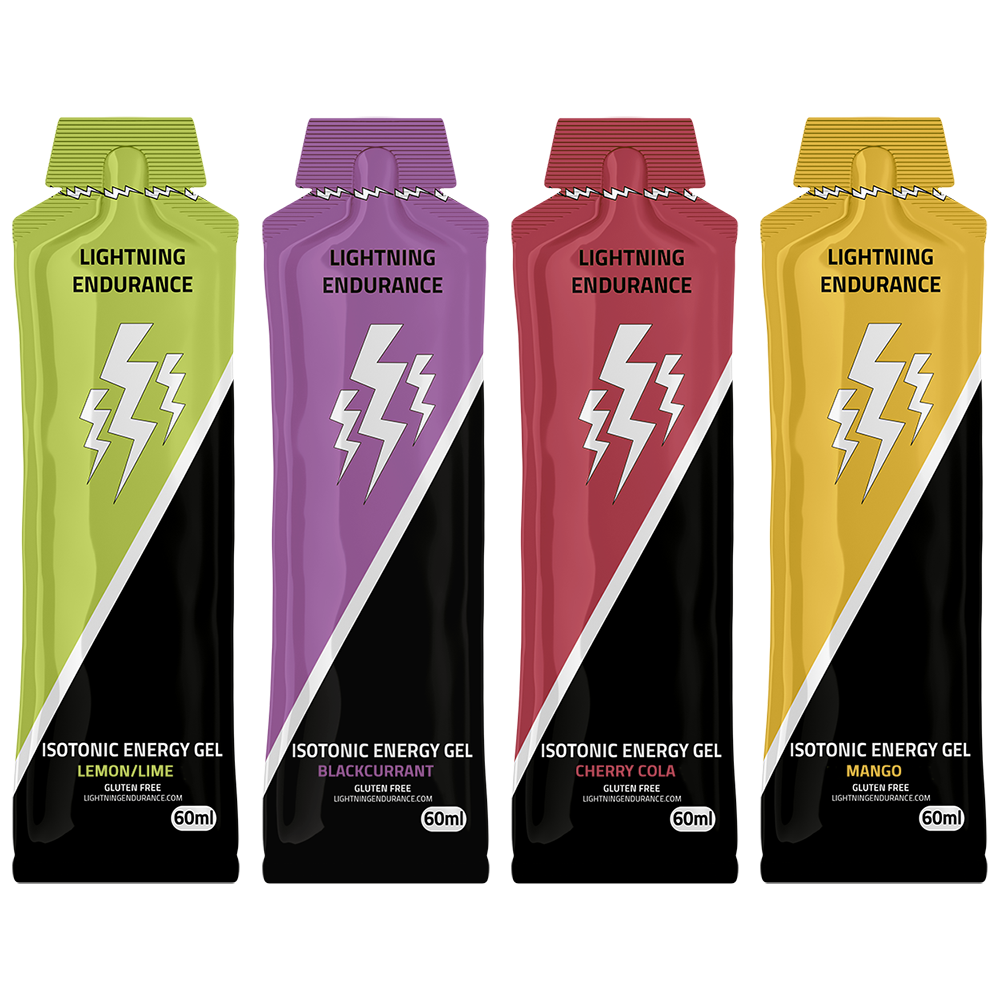 Lightning Endurance Isotonic Energy Gel - Mixed - 24 x 60 ml (LET OP! THT 28-8-2025) 1