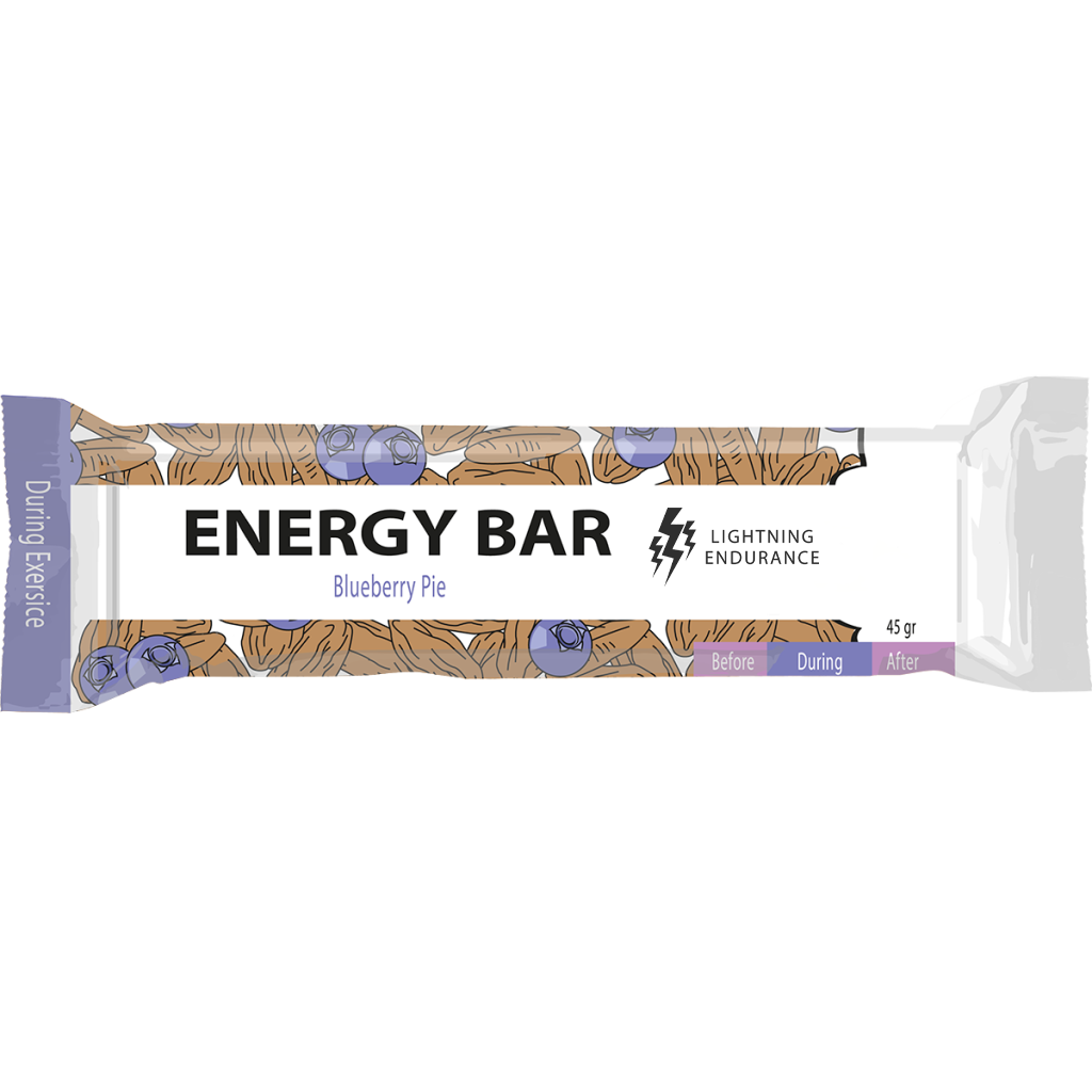 Lightning Energy Bar - Blueberry Pie - 1 x 45 gram 1
