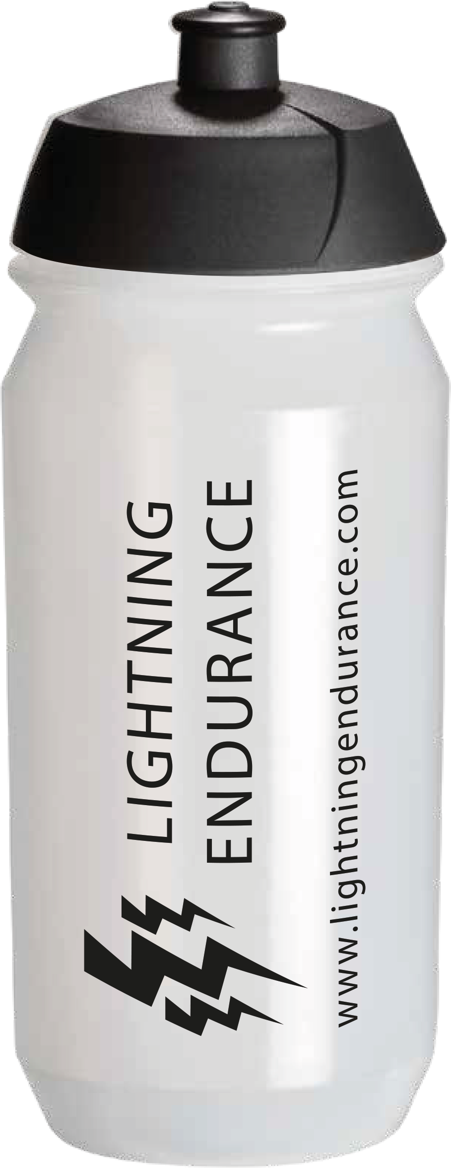 Lightning Endurance Bidon - Transparant - Wit - 500 ml 1