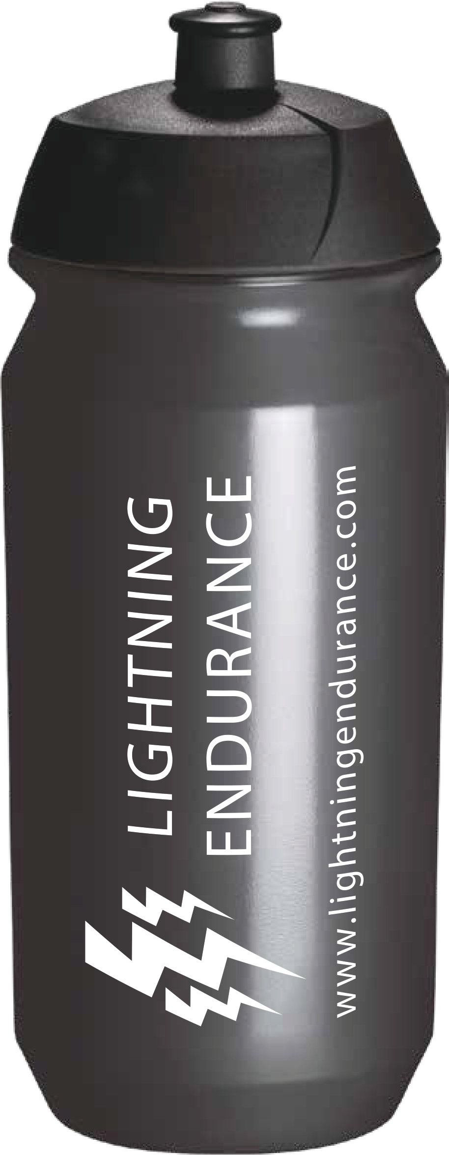 Lightning Endurance Bidon - Transparant - Zwart - 500 ml 1
