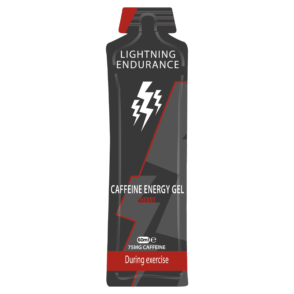 Lightning Endurance Caffeine Energy Gel - Cherry - 1 x 60 ml (LET OP! THT 16-12-2025) 1