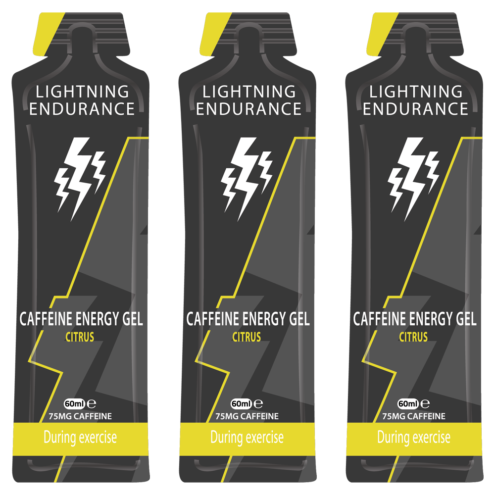 Lightning Endurance Caffeine Energy Gel - Citrus - 24 x 60 ml (LET OP! THT 3-9-2025) 1