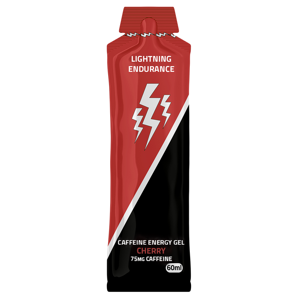 Lightning Endurance Caffeine Energy Gel - Cherry - 24 x 60 ml - 2 + 1 gratis 1