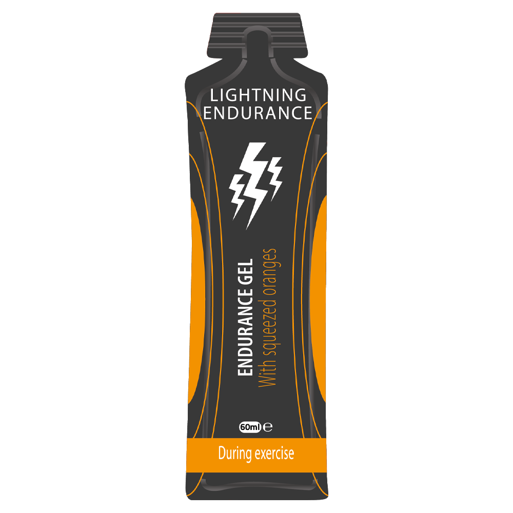 Lightning Endurance Energy Gel Squeezed Fruit Juice - Orange - 1 x 60 ml 1