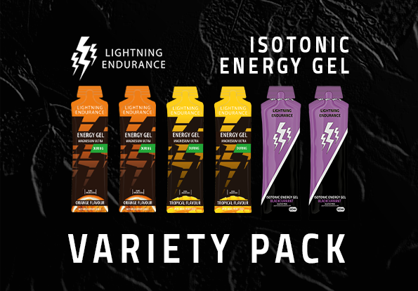 Lightning Endurance Isotonic Gel + Magnesium Ultra Energy Gel Variety Pack - 12 x 60 ml 1