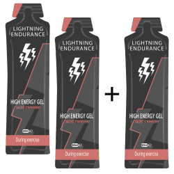 Lightning Endurance High Energy Gel - 60 ml - 10 + 2 gratis