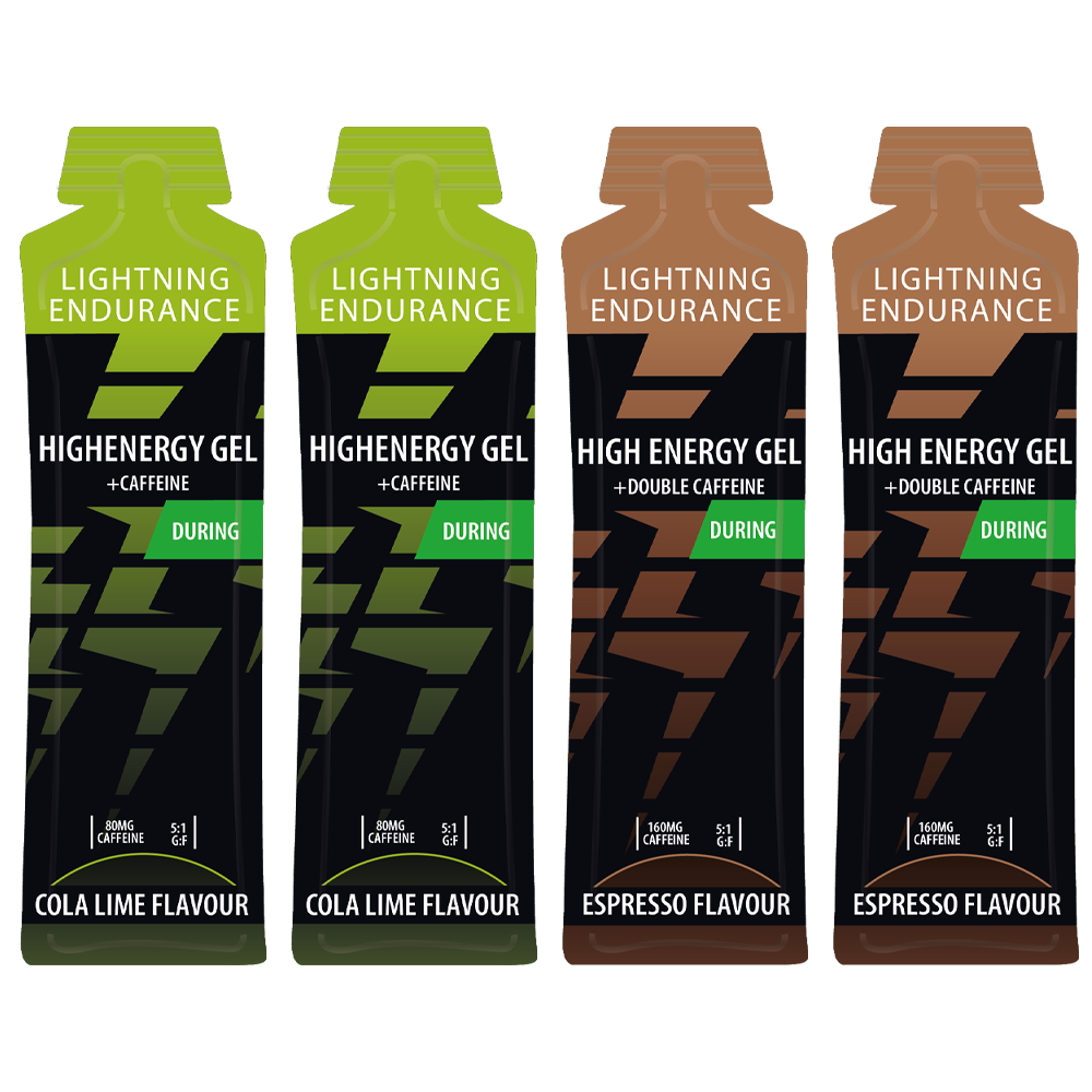 Lightning Endurance High Energy Gel + Caffeine - Mixed - 24 x 60 ml 1
