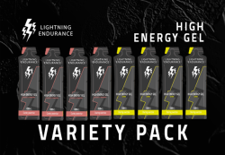 Lightning Endurance High Energy Gel Variety Pack – 12 x 60 ml (zonder caffeine)