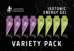 Lightning Endurance Isotonic Energy Gel Variety Pack - 12 x 60 ml