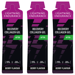 Lightning Endurance Recovery Collagen Gel - Berry - 24 x 60 ml