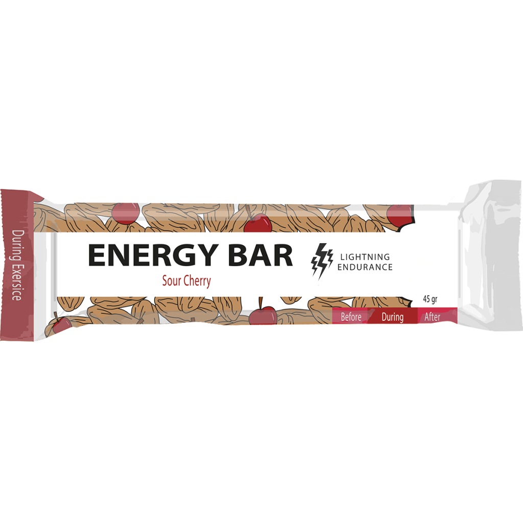 Lightning Energy Bar - Sour Cherry - 1 x 45 gram 1