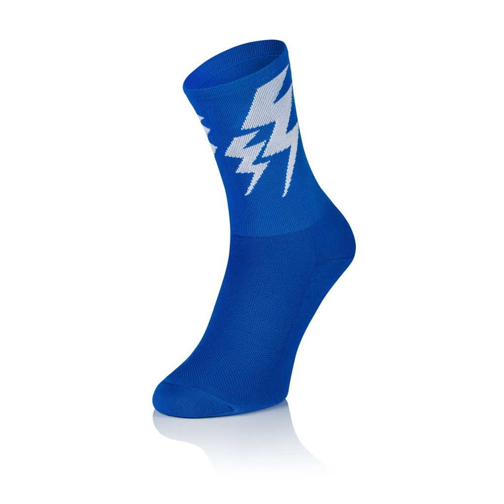 Lightning Socks - Solid Blue 1