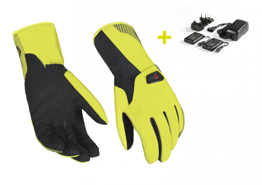 Macna Spark RTX + Accu Kit - Verwarmde Winter Handschoenen - Fluo Geel 1