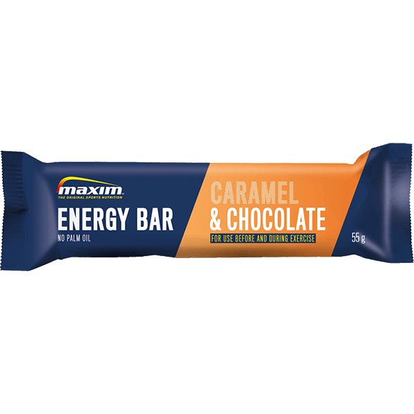 Maxim Energy Bar - Caramel & Chocolate - 30 x 55 gram (THT 31-3-2023) 1