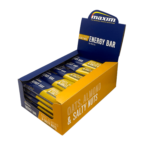 Maxim Energy Bar - Oats/Almonds/Salty Nuts - 25 x 55 gram (LET OP! THT 7-5-2025) 1