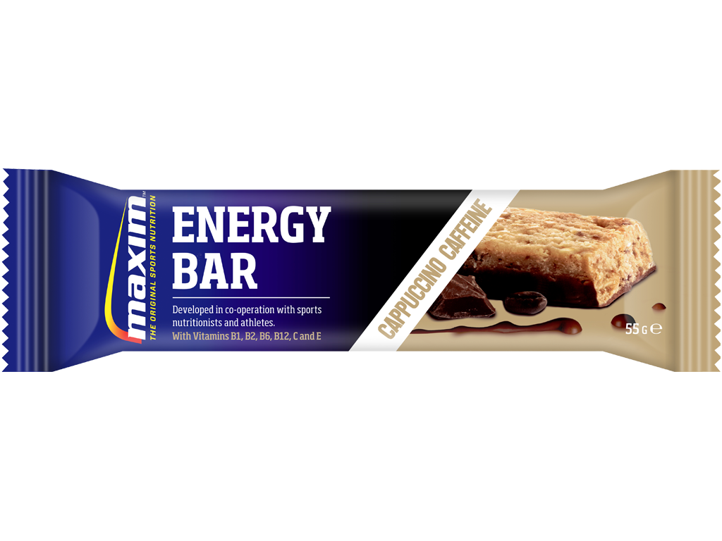 Aanbieding Maxim Energy Bar - Cappuccino - 55 gram (THT 25-1-2020) 1