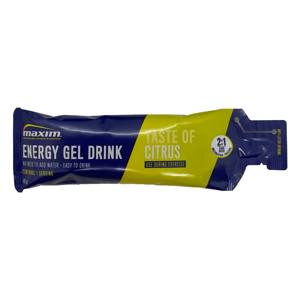 Aanbieding Maxim Gel Drink - Citrus - 25 x 60 ml (THT 30-9-2023) 2