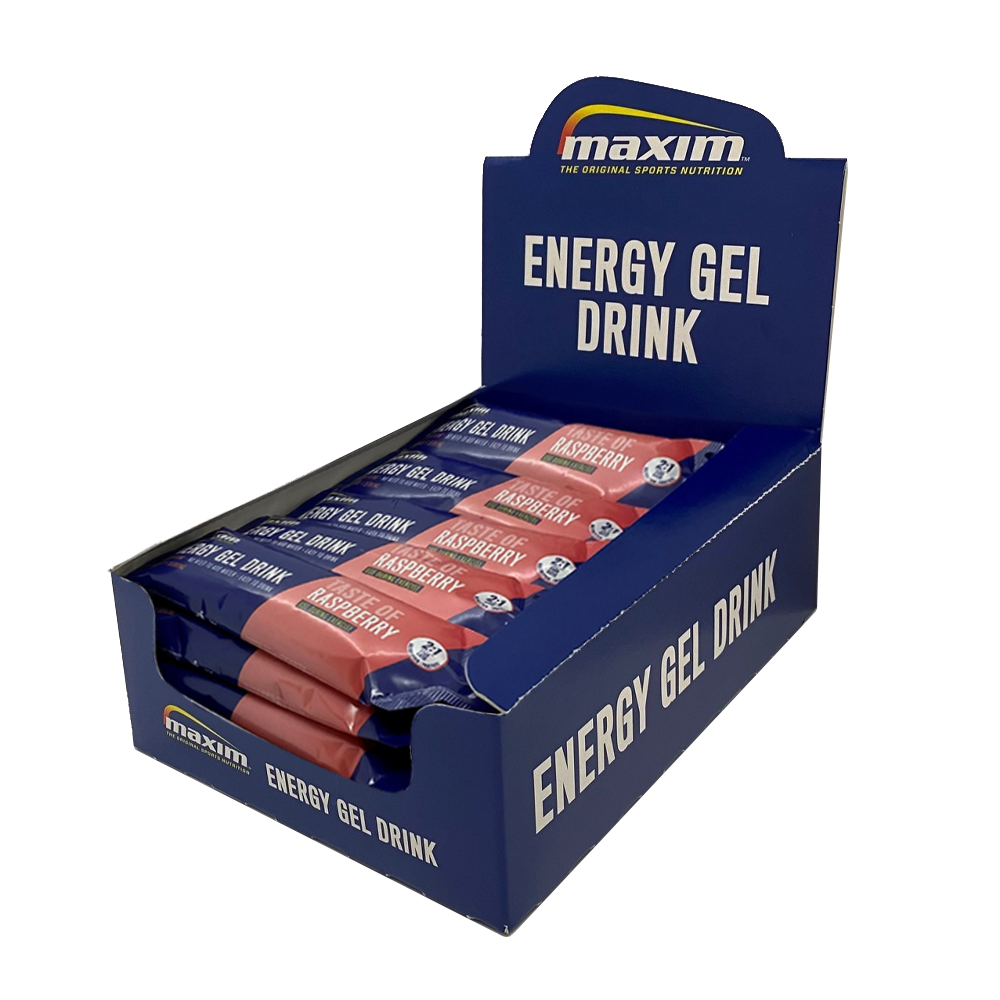 Aanbieding Maxim Energy Gel Drink - Raspberry - 25 x 60 ml (THT 31-1-2024) 1
