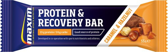 Aanbieding Maxim Recovery Bar - Caramel & Hazelnut - 55 gram (THT 25-10-2018) 1