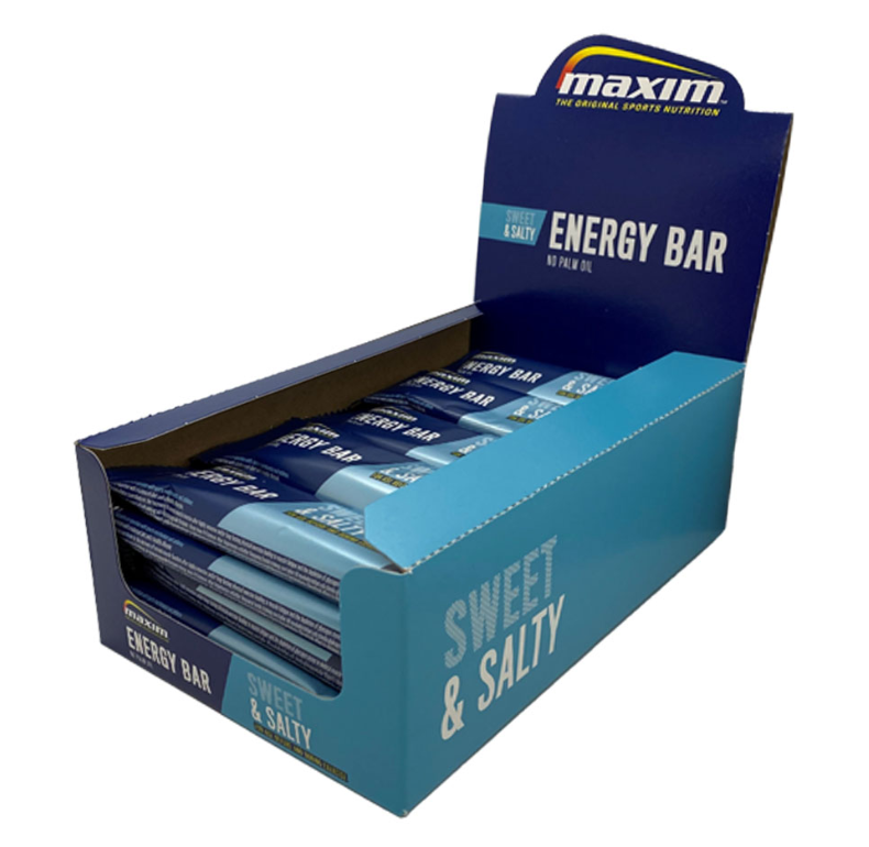 Maxim Energy Bar - Sweet &amp; Salty - 25 x 55 gram (LET OP! THT 15-3-2025) 1