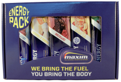 Aanbieding Maxim Energy Bar Pack - 10 x 55 gram - 2 + 1 gratis (THT 30-4-2022)
