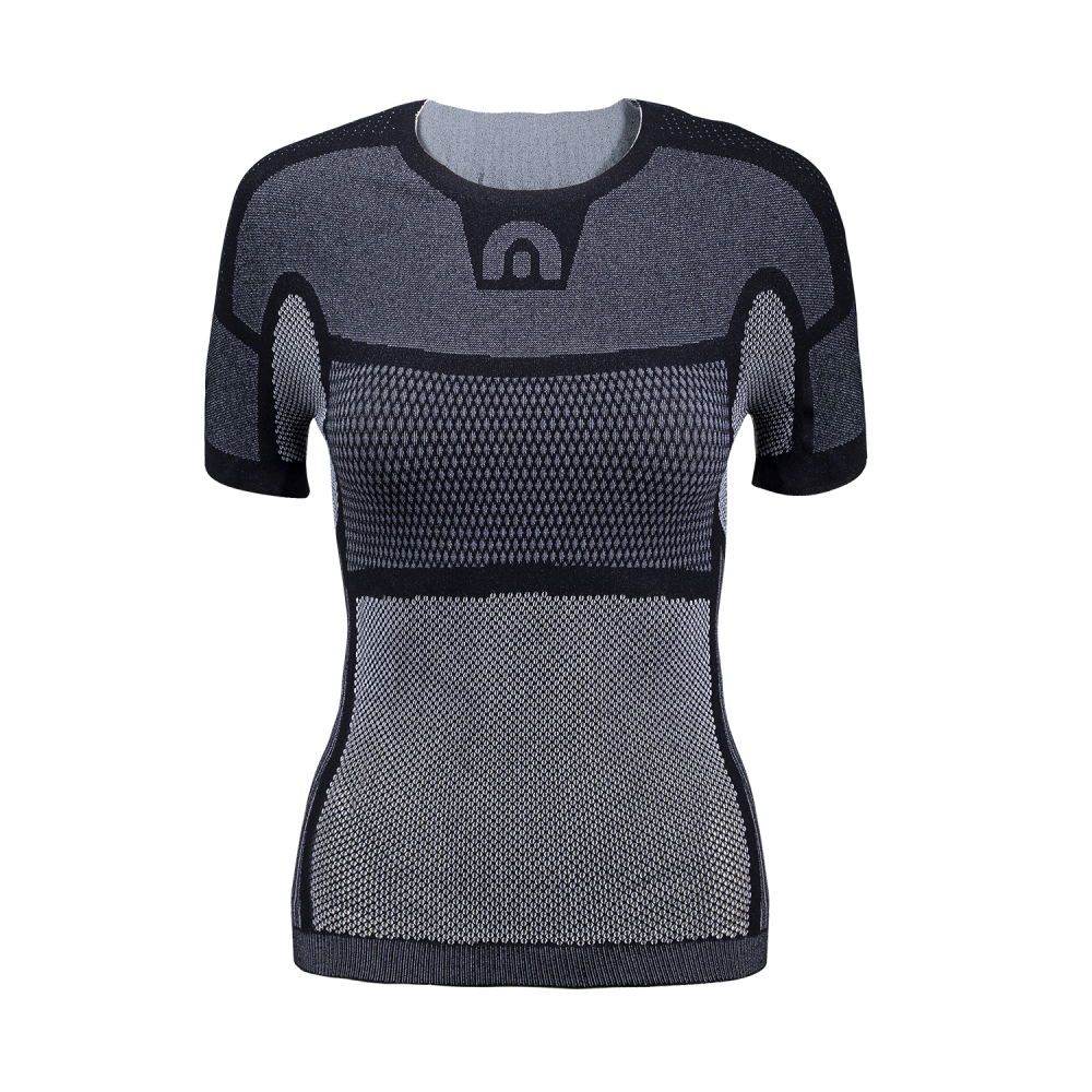 Megmeister Women's Drynamo Short Sleeve Base Layer - Grijs 1