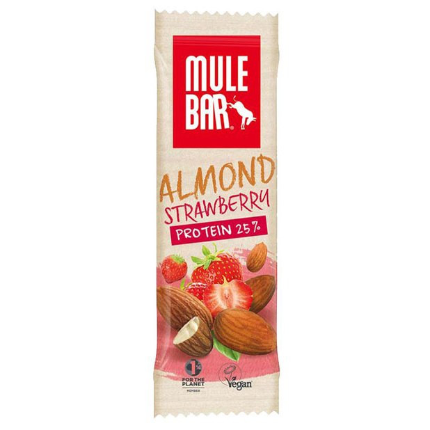 MuleBar Refuel Vegan Protein Bar - Almond Strawberry - 1 x 42 gram 1