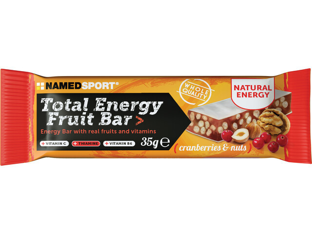 NamedSport Total Energy Fruit Bar - Cranberry &amp; Nuts - 25 x 35 gram (LET OP! THT 31-8-2025) 1