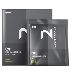 NEVERSECOND C90 High Carb Drink - Citrus - 8 x 94 gram (LET OP! THT 28-2-2023)
