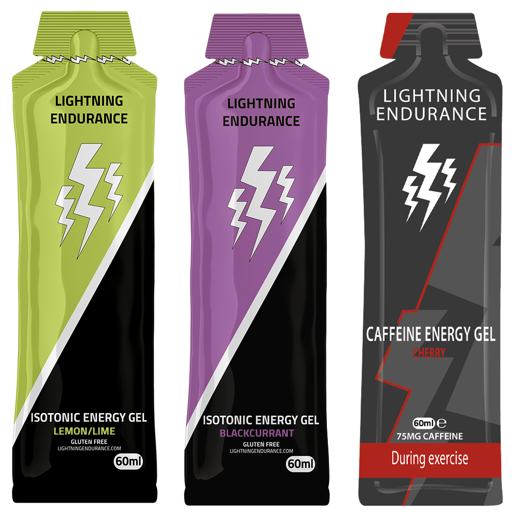 Lightning Endurance Isotonic + Caffeine Gel Probeerpakket - 24 x 60 ml 1