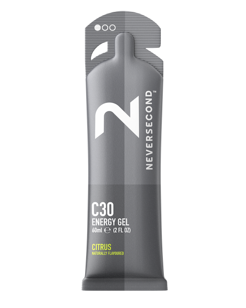 NEVERSECOND C30 Energy Gel - Citrus - 12 x 60 ml (THT 31-3-2023) 2
